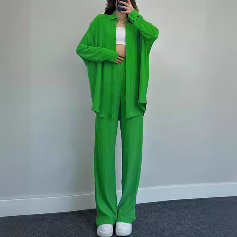 Damen lässiger Overall mit schickem Hemd EB