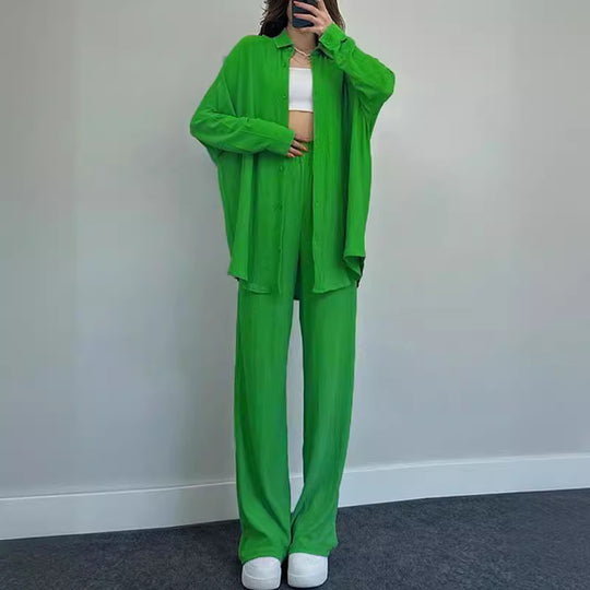 Damen lässiger Overall mit schickem Hemd EB