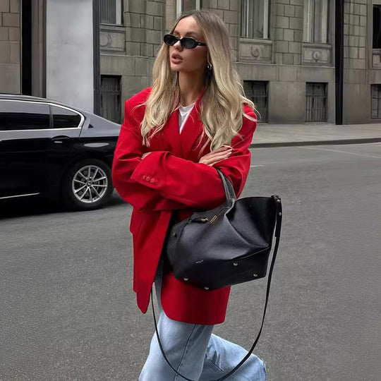 Damen Oversized Blazer mit lässigem Schnitt EB