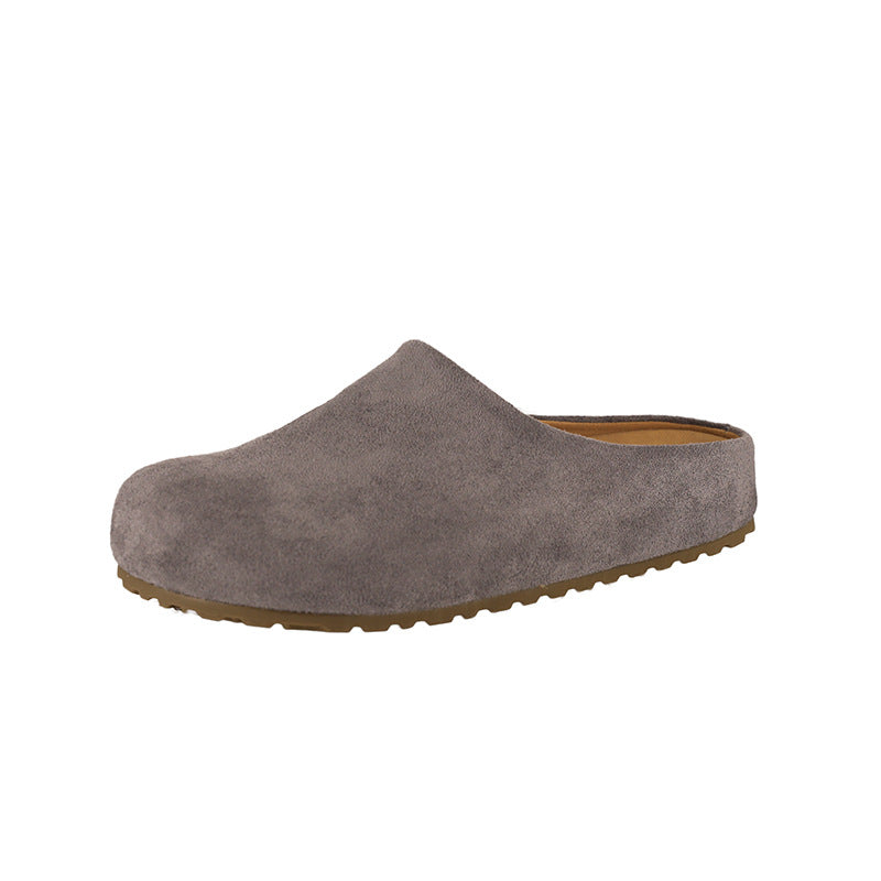 Damen Komfortable Clogs aus hochwertigem Wildleder EB