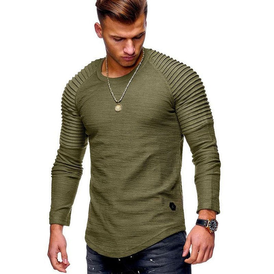 Herren Langarmshirt mit strukturiertem Design EB