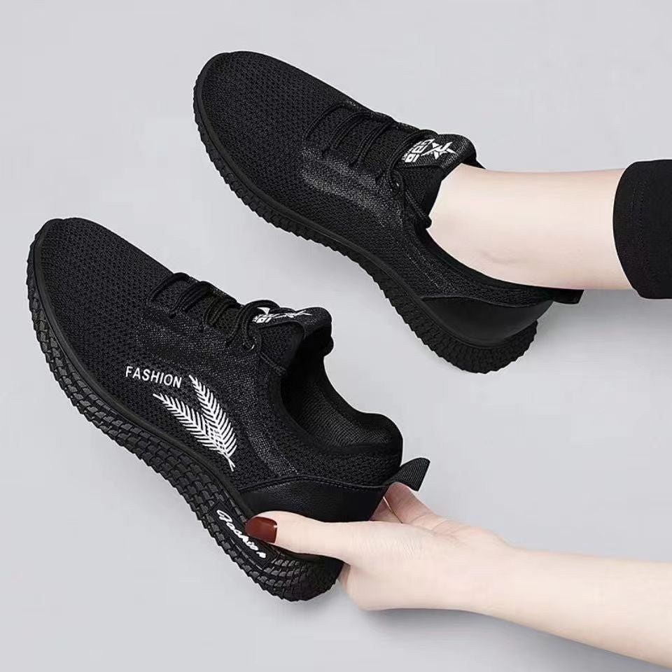 Damen modische Sneaker mit atmungsaktivem Obermaterial und flexiblem Sohlen Design EB