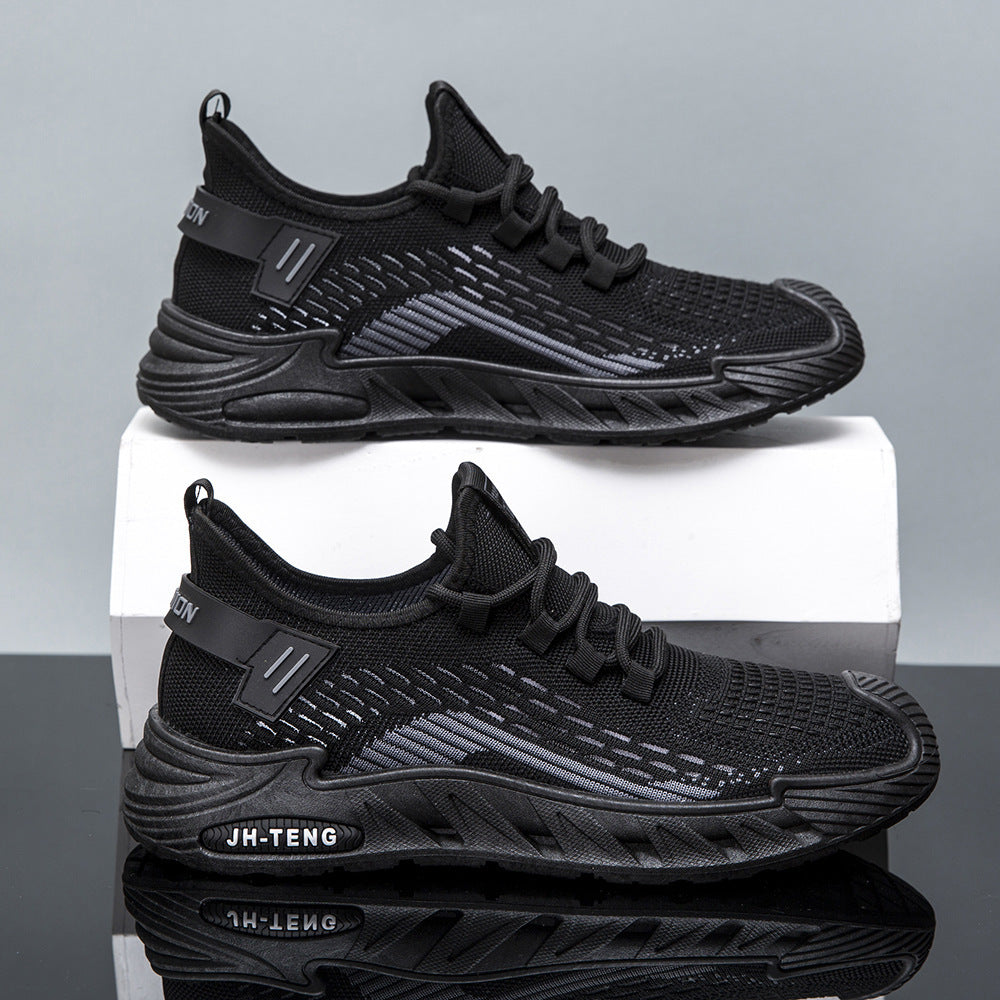Damen Sportliche Laufschuh mit atmungsaktiver Mesh-Oberfläche und dämpfender Sohle EB