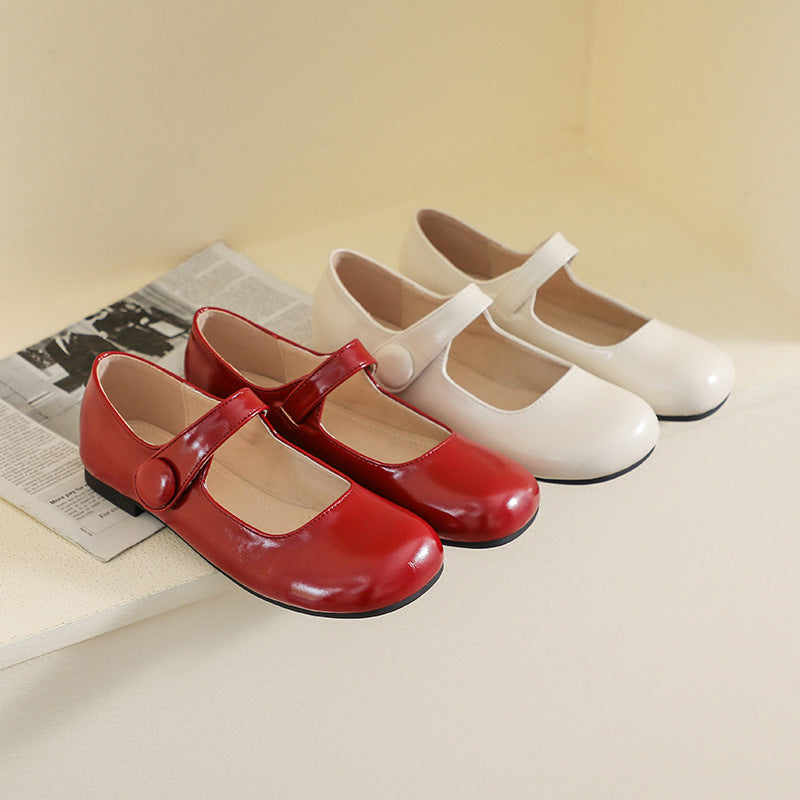Damen Ballerinas mit verstellbarem Riemen und bequemem Fußbett EB