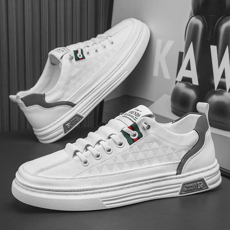 Damen modische Sneakers mit hochwertigem Obermaterial und strukturiertem Design EB