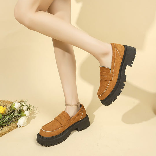 Damen Komfortable Sneaker im modernen Design mit dickem Plateau EB