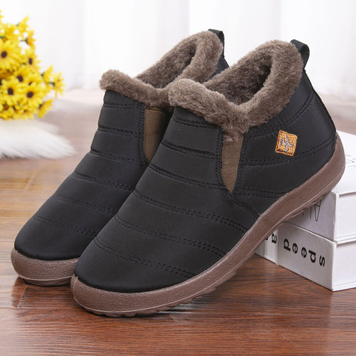 Damen Bequeme Winterschuhe mit kuscheligem Innenfutter und rutschfester Sohle EB