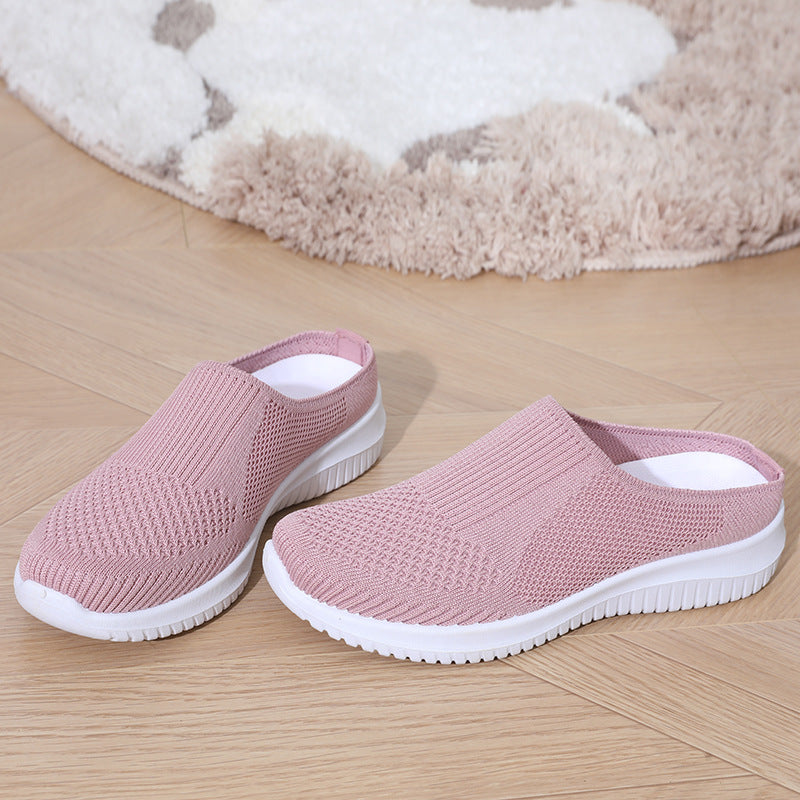 Damen bequeme und atmungsaktive Slip-On Sneaker EB