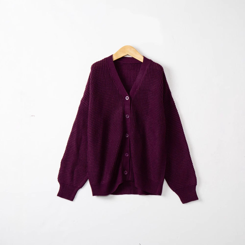 Damen Strickjacke mit strukturiertem Muster und praktischen Knopfdetails EB