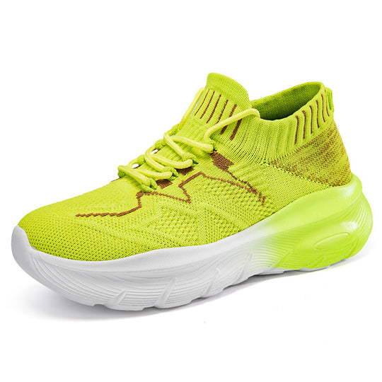 Damen Sportliche Strick-Laufschuhe mit flexiblem Schaft und rutschfester Sohle EB
