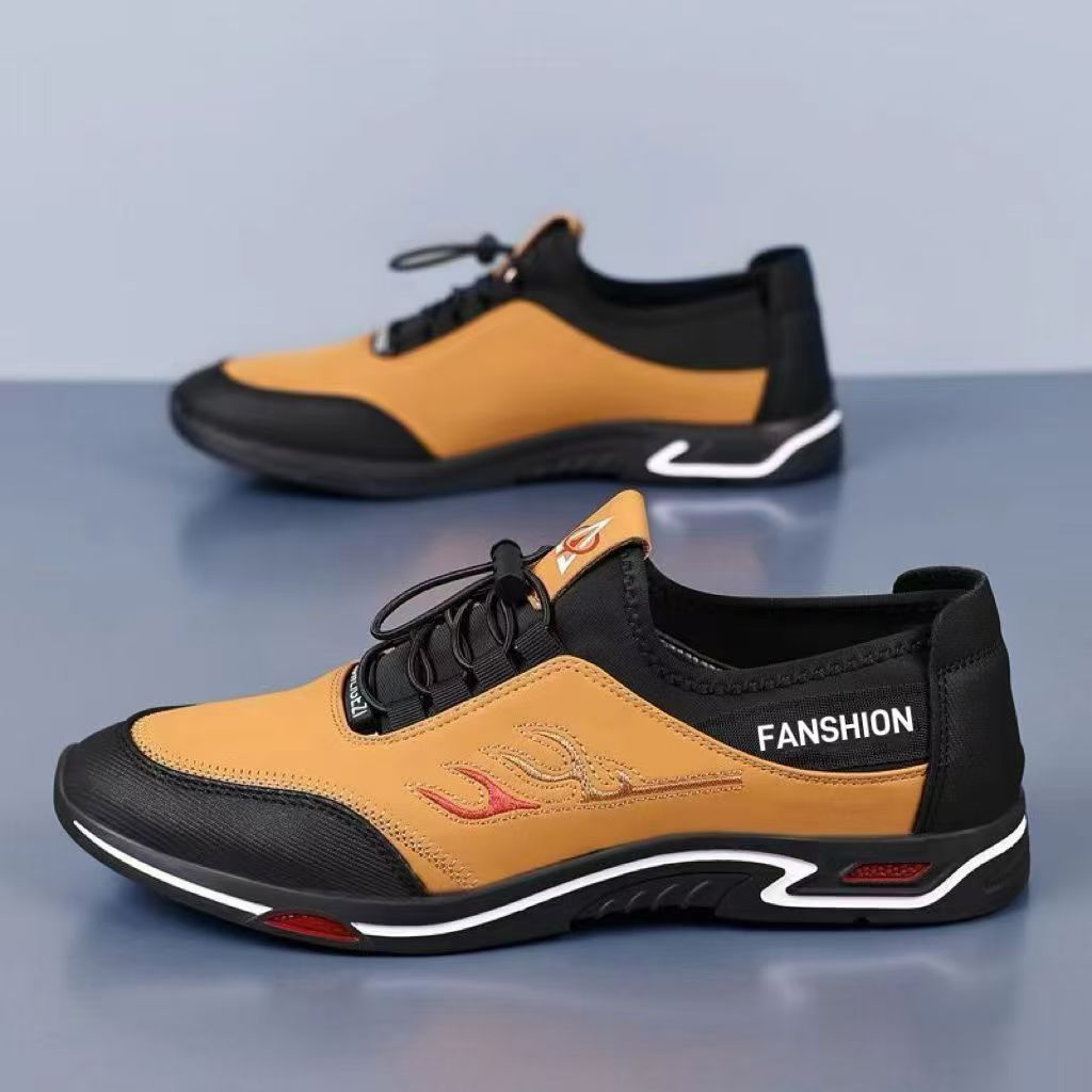 Damen Sportliche Slip-On Sneakers mit elastischer Schnürung und rutschfester Sohle EB