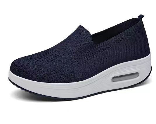 Damen Slip-On Sneakers mit atmungsaktivem Obermaterial und stoßdämpfender Sohle EB