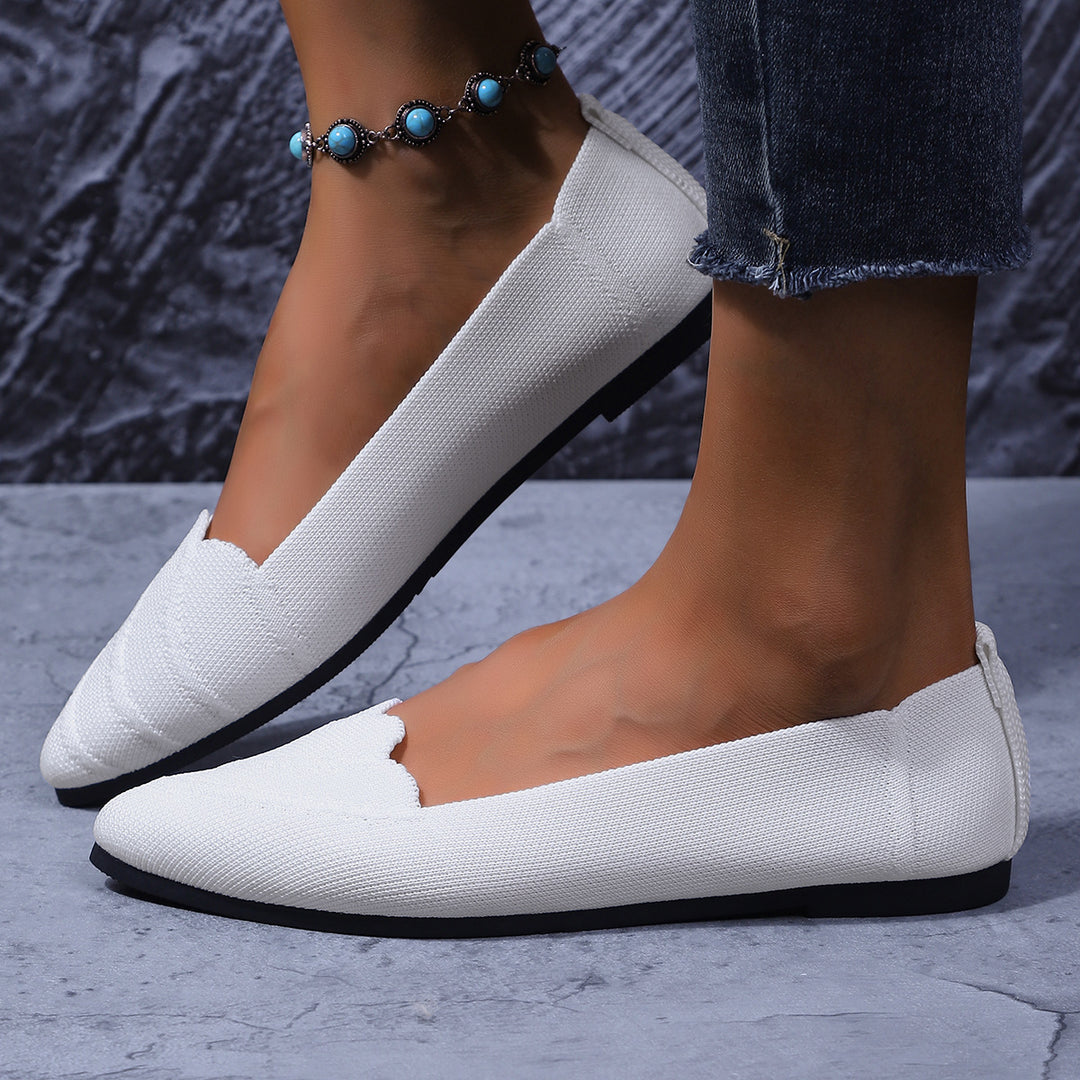 Damen Ballerinas mit elegantem Spitzen-Design und flexiblem Obermaterial EB