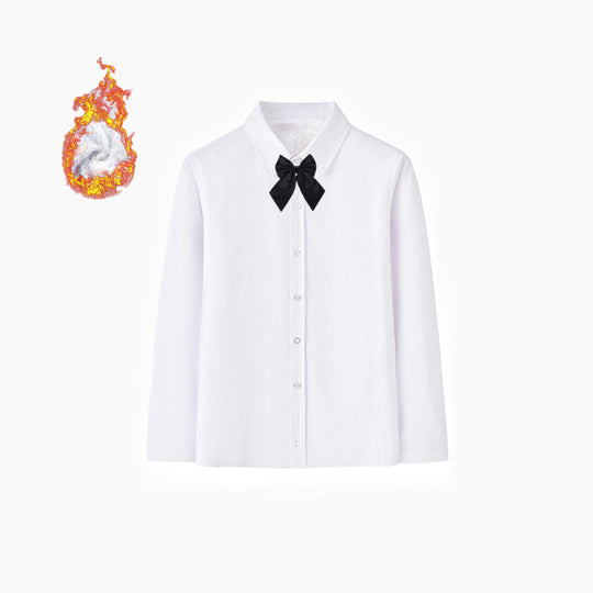 Damen Elegantes Langarmhemd mit weicher Innenseite EB