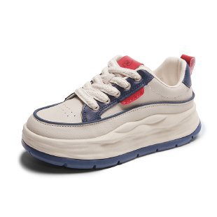 Damen trendige Chunky Sneakers mit gepolsterter Sohle und sportlichem Design EB