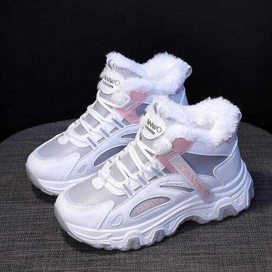 Damen Winter Sneakers mit kuscheligem Futter und rutschfester Sohle EB