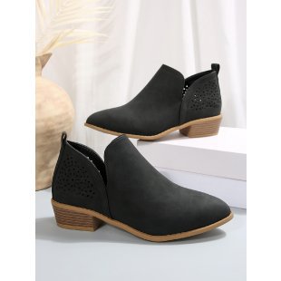 Damen Modische Stiefeletten mit luftigen Cut-Outs EB