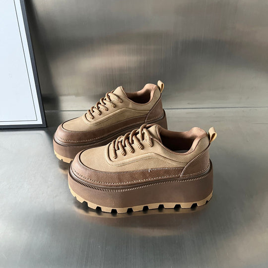 Damen Chunky Sneakers mit stablem Plateau und rutschfester Sohle EB