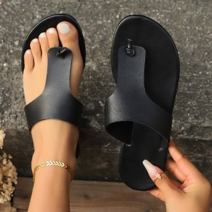 Damen moderne Zehentrenner-Sandalen mit komfortabeler Fußbettung EB