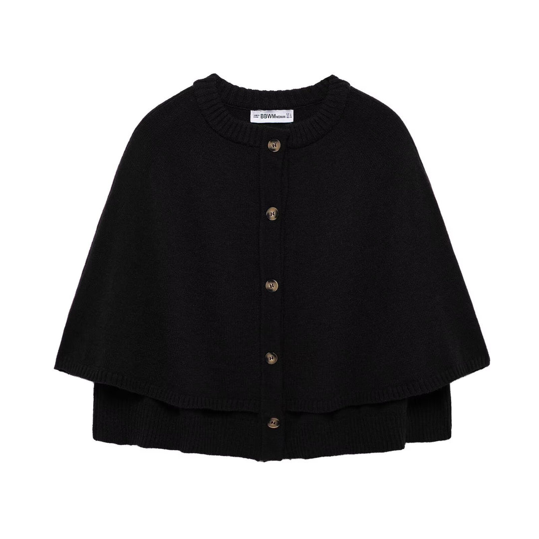 Damen Strick Poncho EB