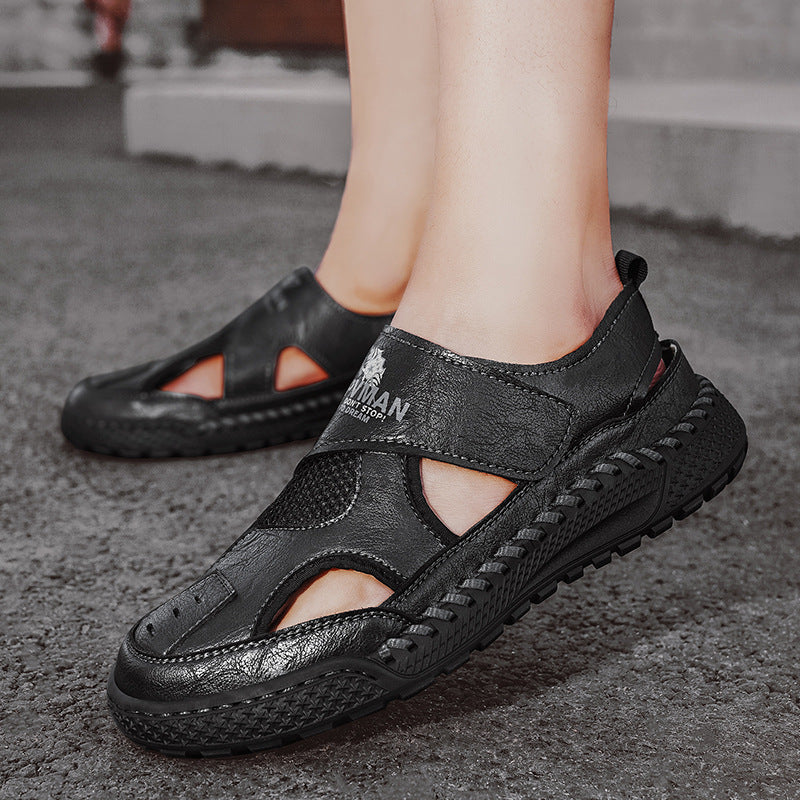 Herren Sandalen mit atmungsaktiver Oberseite und rutschfester Sohle EB