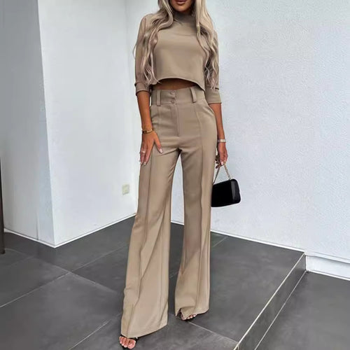 EB | Eleganz Tailliertes Herbst-Hosenset für Stilvolle Looks