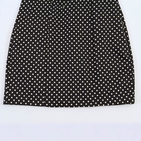 Damen Spaghettiträgerkleid mit Raffungen und Polka-Dots EB