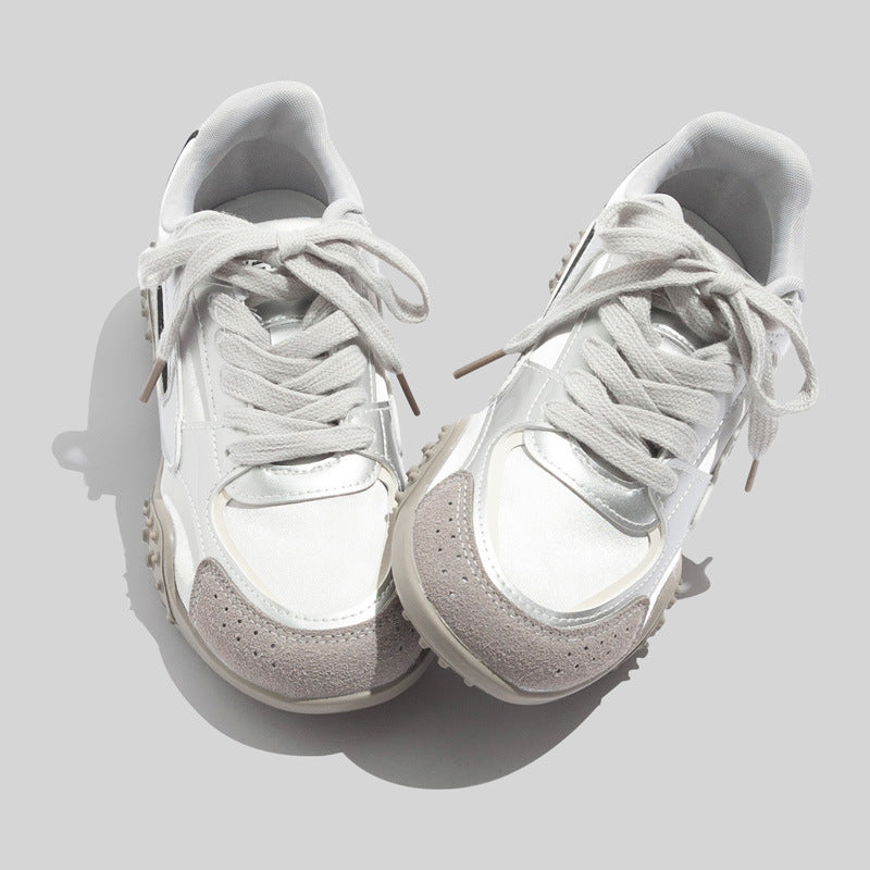 Damen Sportliche Sneakers mit atmungsaktiver Oberflächenstruktur und rutschfester Sohle EB