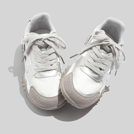 Damen Sportliche Sneakers mit atmungsaktiver Oberflächenstruktur und rutschfester Sohle EB