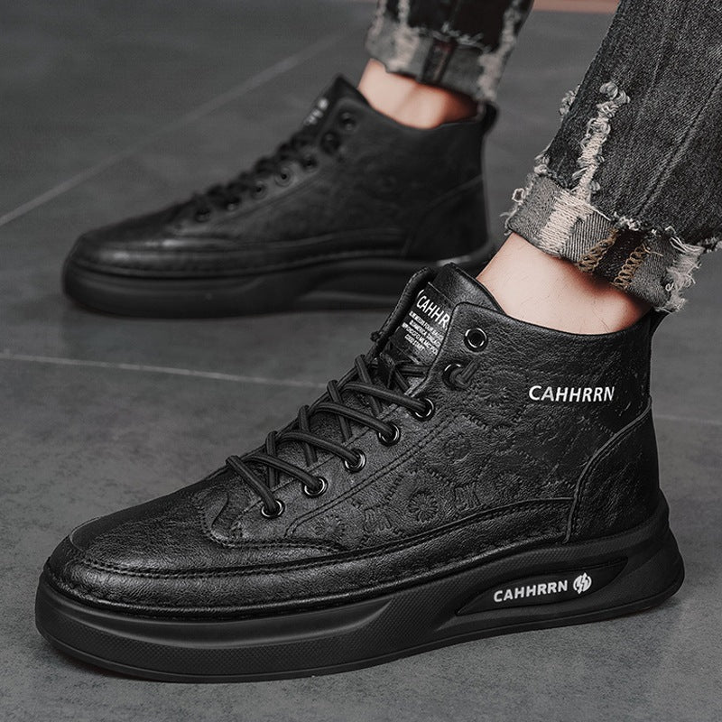 Damen Modische High-Top Sneakers mit atmungsaktiver Oberflächenstruktur EB