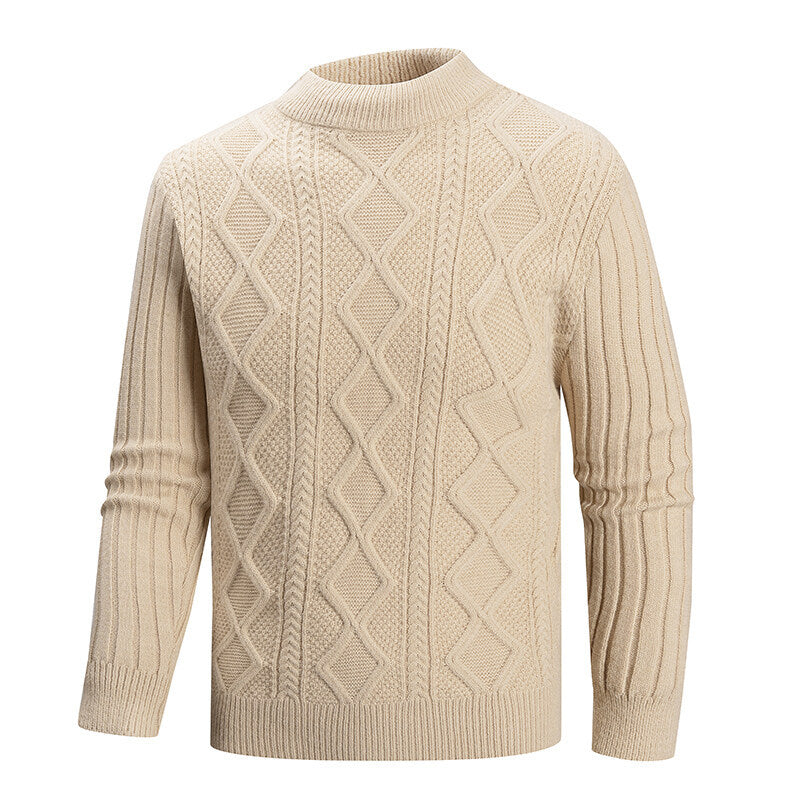 Herren Pullover aus strukturiertem Strickmaterial EB