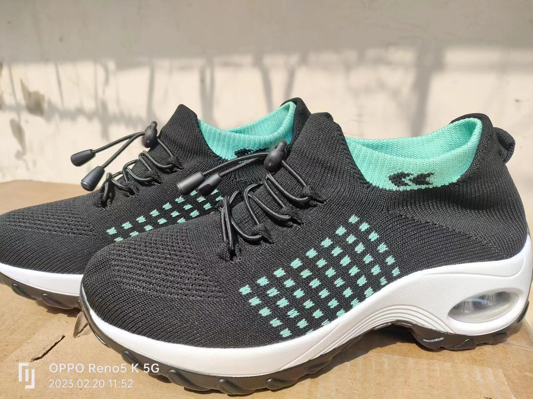 Damen Sportliche Sneakers mit atmungsaktivem High-Top Design und dämpfender Sohle EB