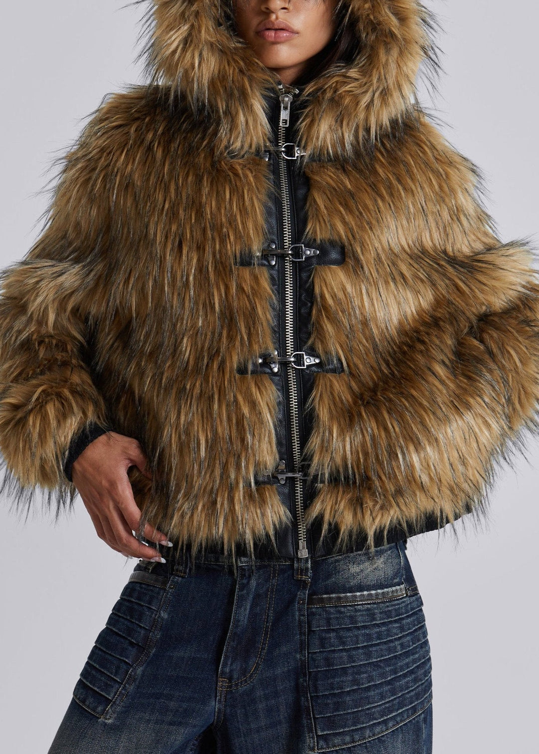EB | Luxe Kunstpelzjacke