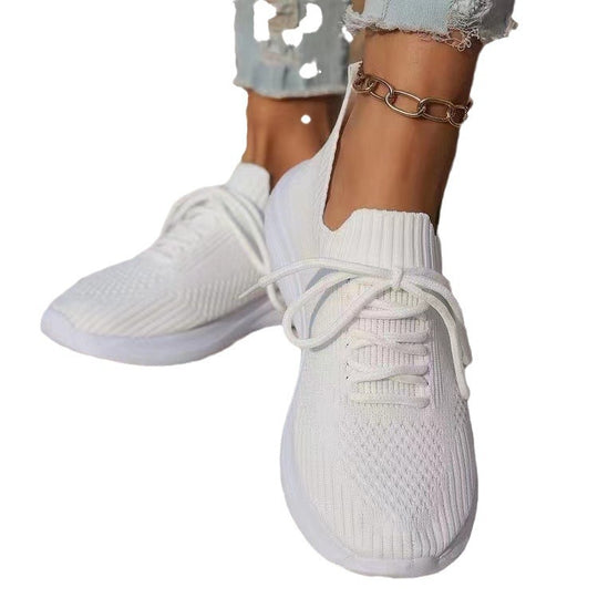 Damen Atmungsaktive Sneaker mit elastischem Strick-Obermaterial und stützendem Fußbett EB
