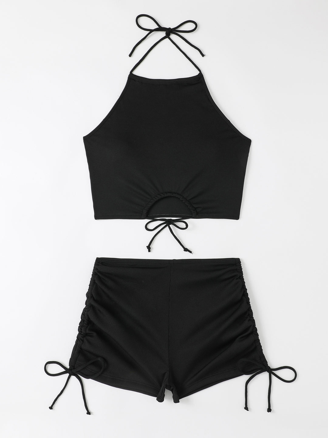 Damen Freizeit-Bikini-Set mit Raffungen EB