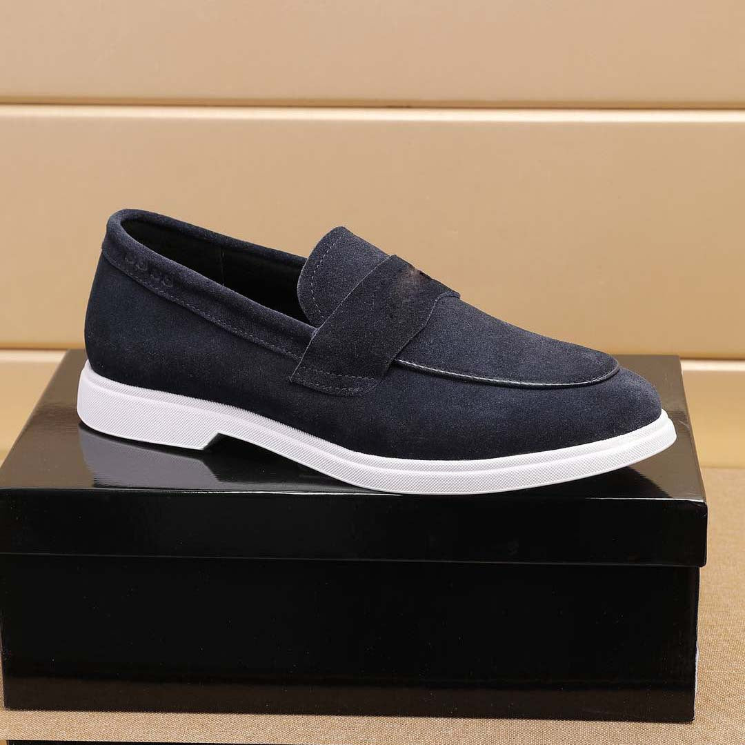 Damen Mokassin Sneaker mit strukturiertem Obermaterial und rutschfester Sohle EB