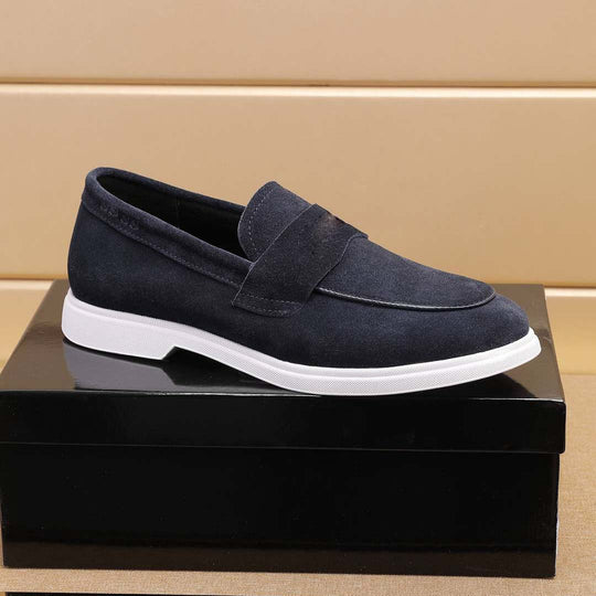 Damen Mokassin Sneaker mit strukturiertem Obermaterial und rutschfester Sohle EB