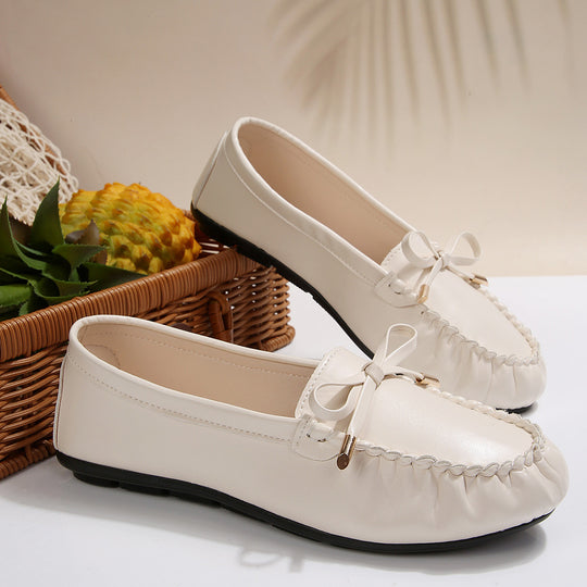 Damen Mokassins mit elegantem Schleifen-Detail und komfortabler Sohle EB