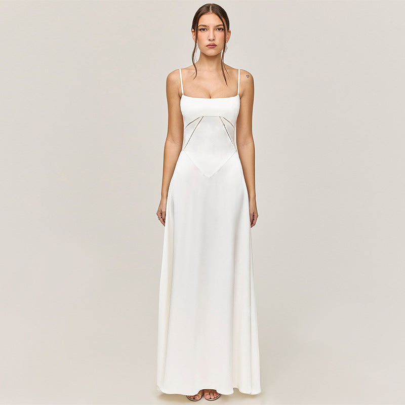 Damen Elegantes Abendkleid mit tailliertem Schnitt und schwingendem Rock EB