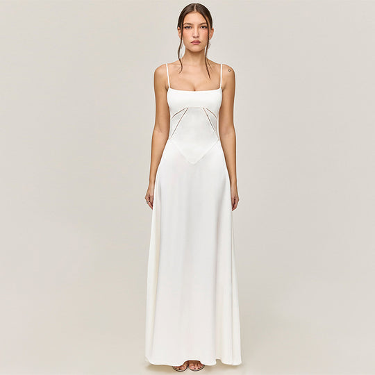 Damen Elegantes Abendkleid mit tailliertem Schnitt und schwingendem Rock EB