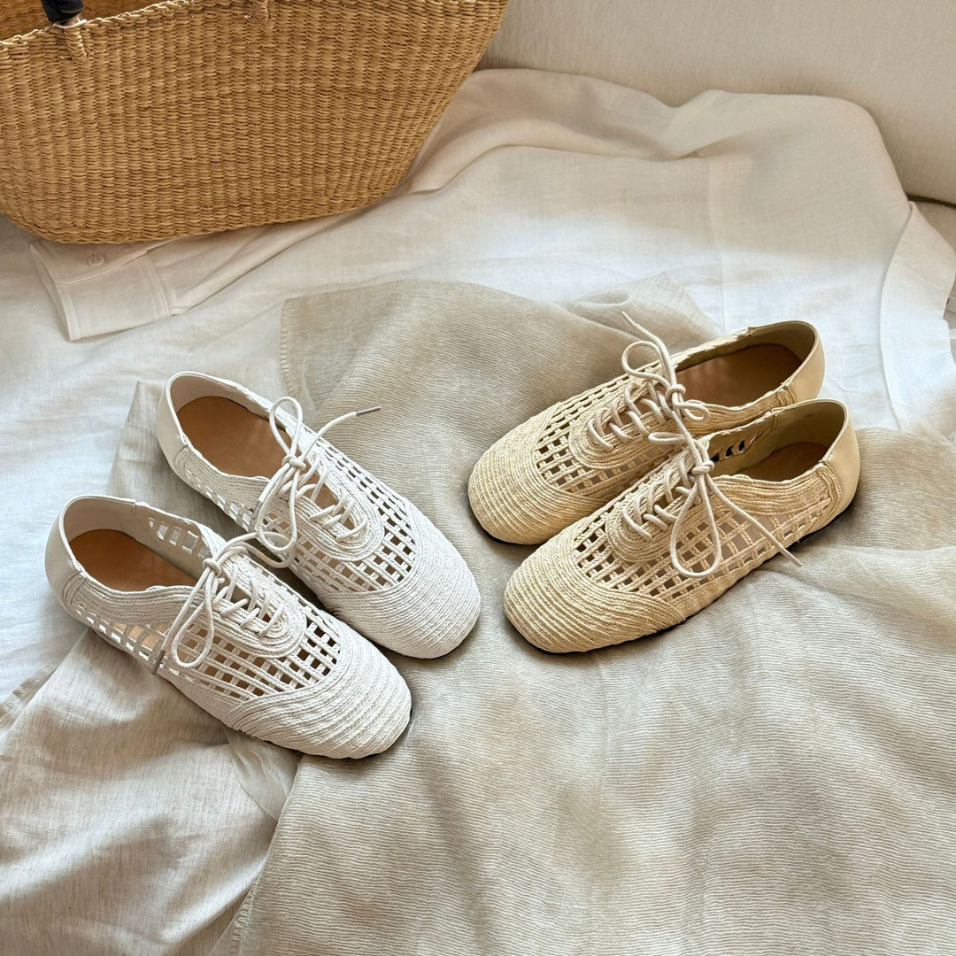 Damen Atmungsaktive und elegante Sneaker mit filigranem Netzdesign EB