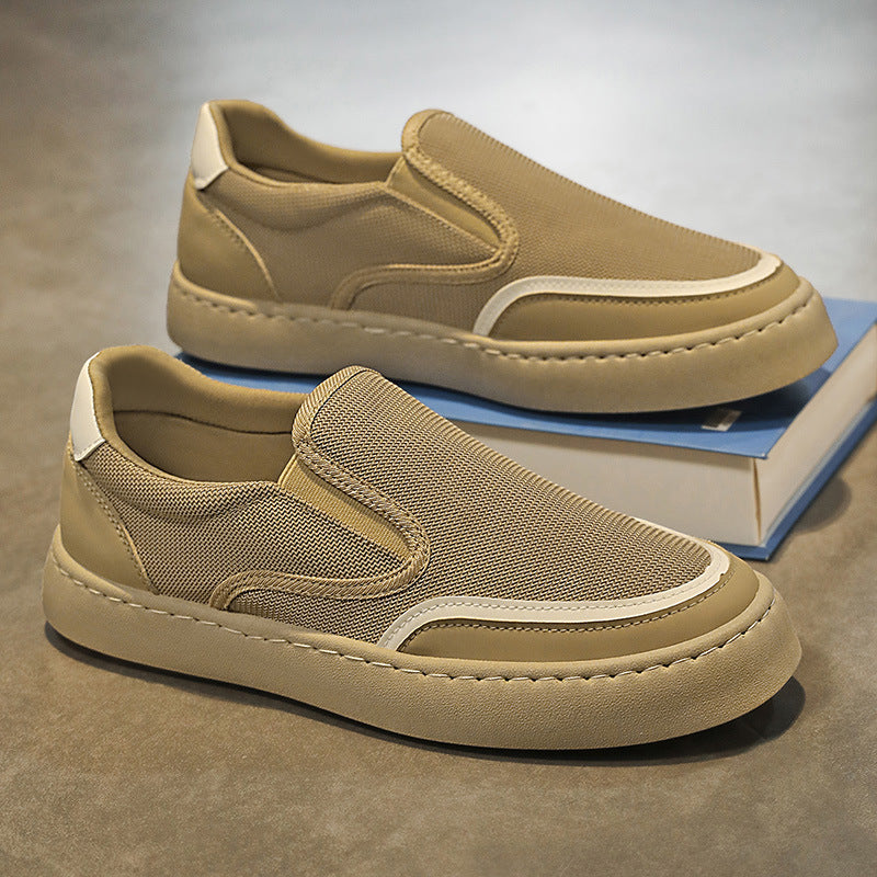 Damen Slip-On Sneakers mit atmungsaktiver Mesh-Oberfläche und rutschfester Sohle EB