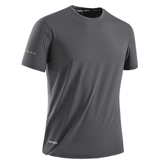 Herren nan atmungsaktives Funktions-T-Shirt aus perforiertem Mesh für Training EB