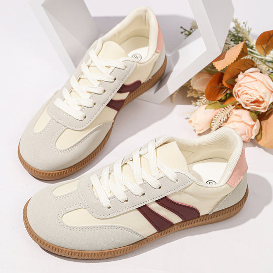 Damen Retro-Sneaker mit Gumsohle und gepolsterter Innensohle EB