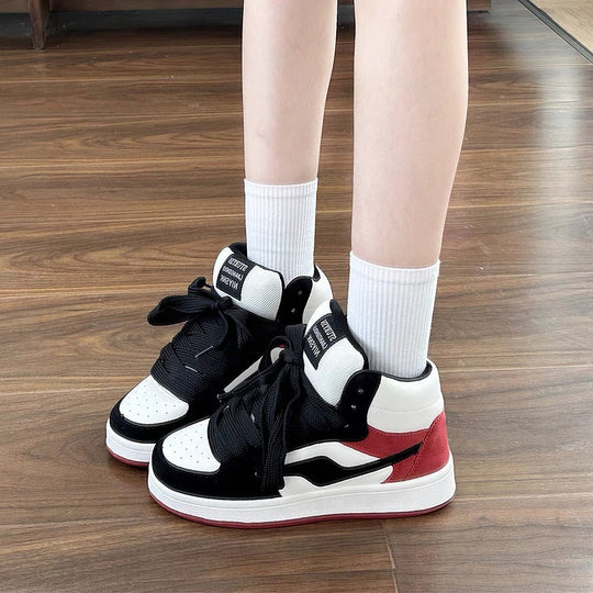 Damen Hochwertige High-Top Sneakers mit atmungsaktivem Gewebe und modischem Design EB