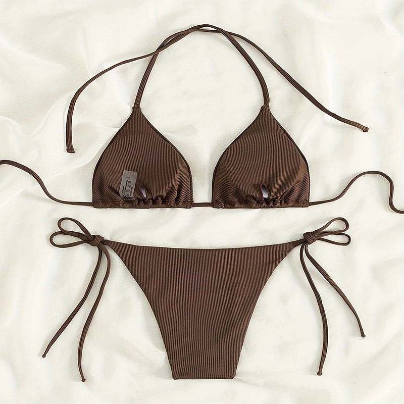 Damen Triangel-Bikini mit verstellbaren Trägern EB