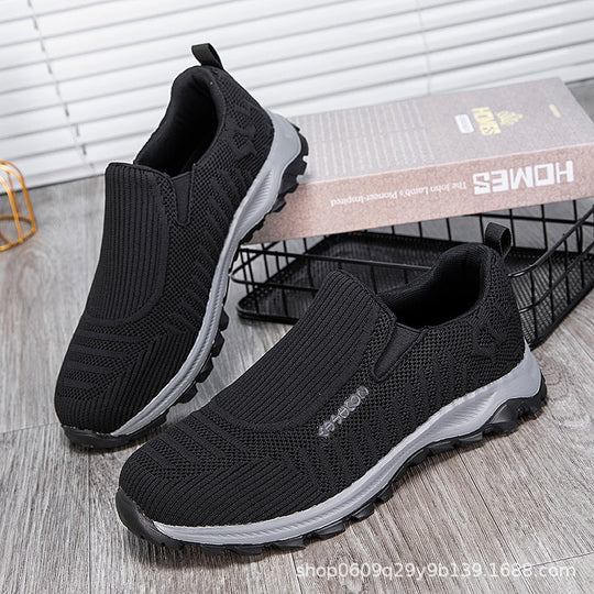 Damen Bequeme Slip-On Laufschuhe mit atmungsaktivem Obermaterial EB