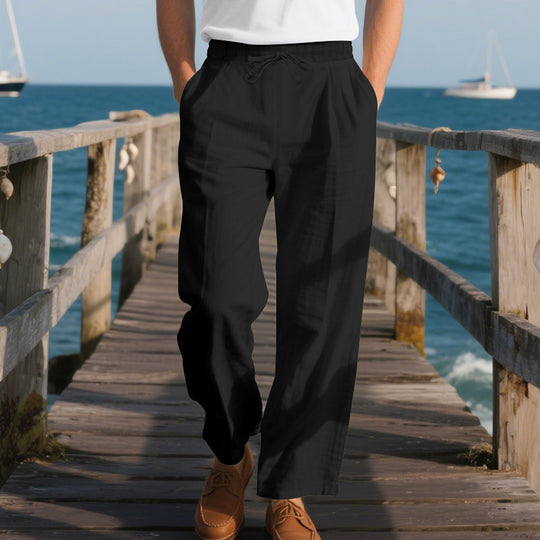 Herren Bequeme Strandhose mit verstellbarem Kordelzug EB