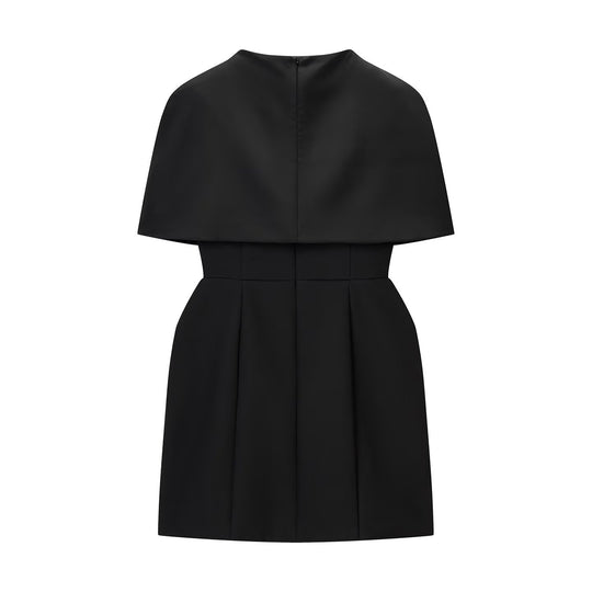 Damen elegantes Hochzeitskleid mit Cape-Ärmeln und tailliertem Schnitt EB