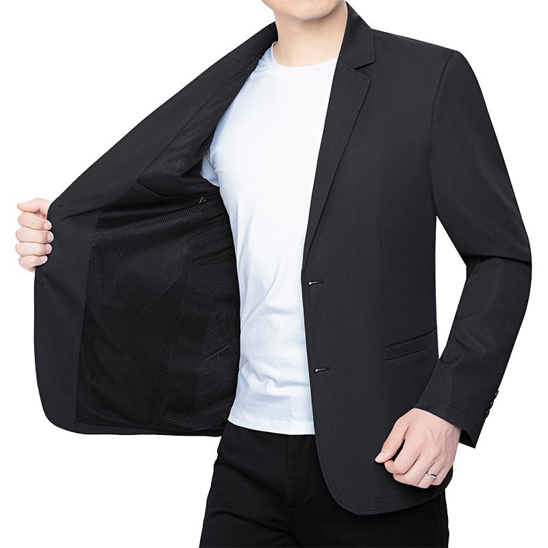 Herren Blazer schlanker Schnitt Business-Casual mit atmungsaktivem Meshfutter und Stretch EB